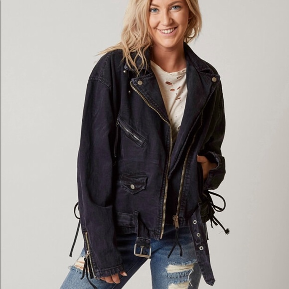 Free People Jackets & Blazers - free people oversized moto jacket NWT